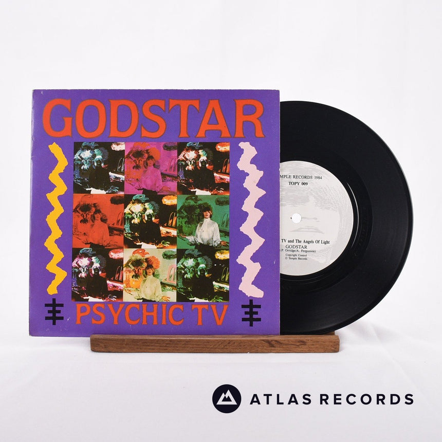 Psychic TV Godstar 7" Vinyl Record - Front Cover & Record