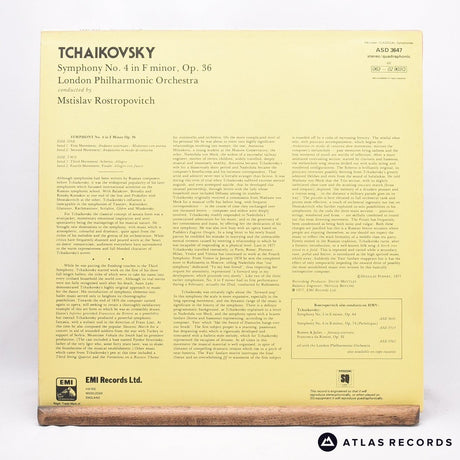Pyotr Ilyich Tchaikovsky - Symphony No. 4 - LP Vinyl Record - EX/EX