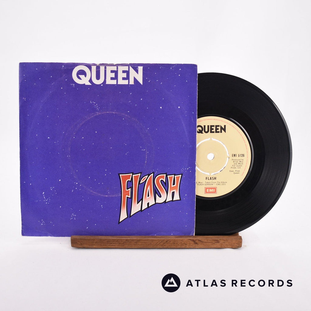 Queen Flash 7" Vinyl Record - Front Cover & Record