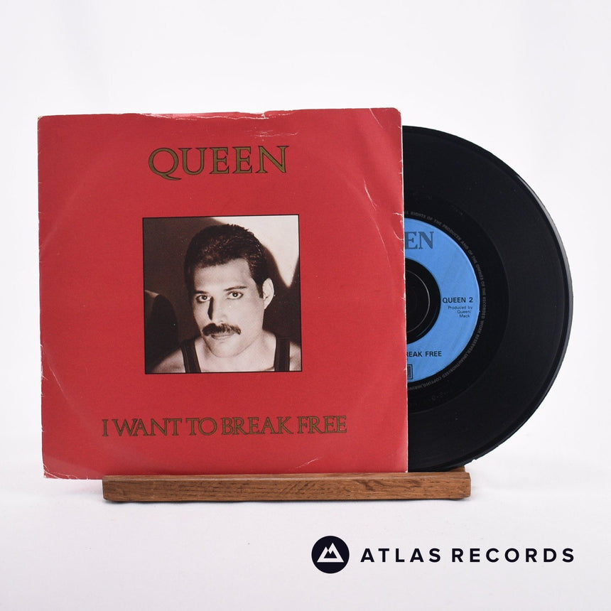 Queen I Want To Break Free 7" Vinyl Record - Front Cover & Record