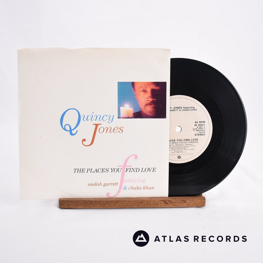 Quincy Jones The Places You Find Love 7" Vinyl Record - Front Cover & Record