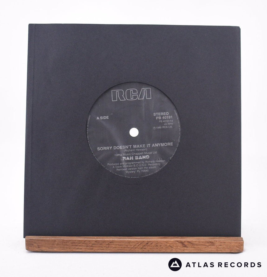 RAH Band Sorry Doesn't Make It Anymore 7" Vinyl Record - In Sleeve