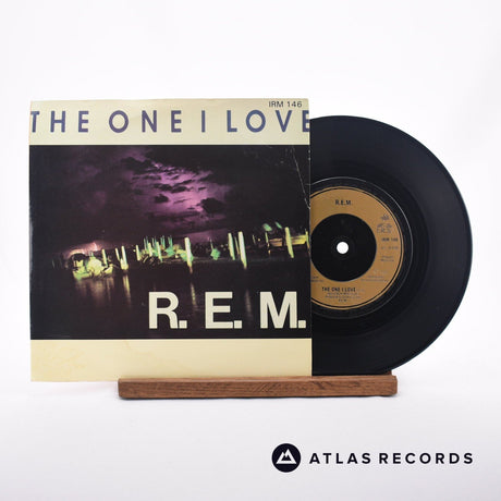 R.E.M. The One I Love 7" Vinyl Record - Front Cover & Record
