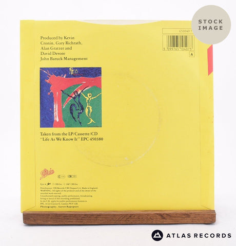 REO Speedwagon In My Dreams 7" Vinyl Record - Reverse Of Sleeve