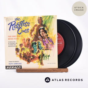 Ralph Carmichael The Restless Ones 2 x 7" Vinyl Record - Sleeve & Record Side-By-Side