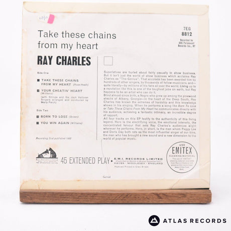 Ray Charles - Take These Chains From My Heart - 7" EP Vinyl Record - VG+/VG+