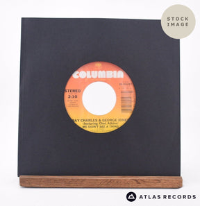 Ray Charles We Didn't See A Thing 7" Vinyl Record - Sleeve & Record Side-By-Side