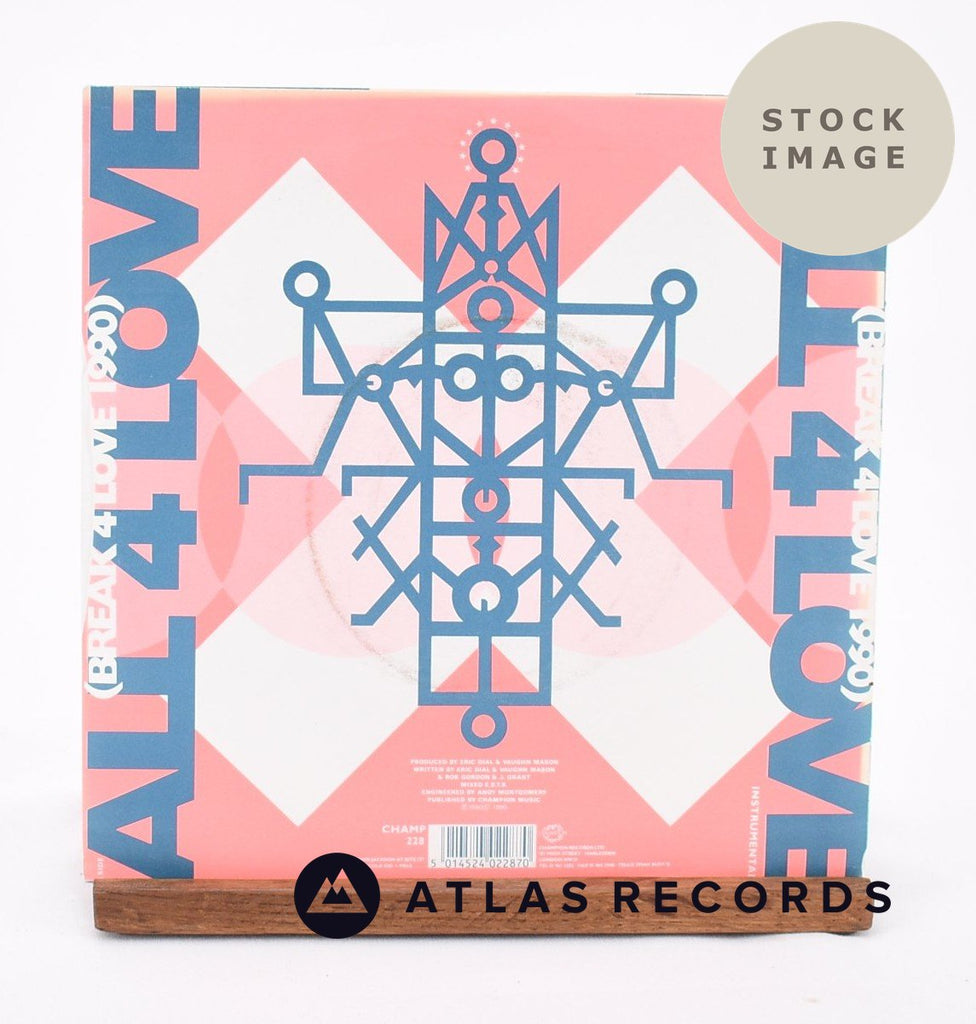Raze All 4 Love 1992 Vinyl Record - Reverse Of Sleeve
