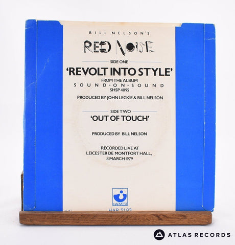 Red Noise - Revolt Into Style - Blue 7" Vinyl Record - VG+/VG+