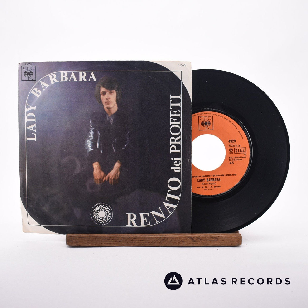 Renato Dei Profeti Lady Barbara 7" Vinyl Record - Front Cover & Record