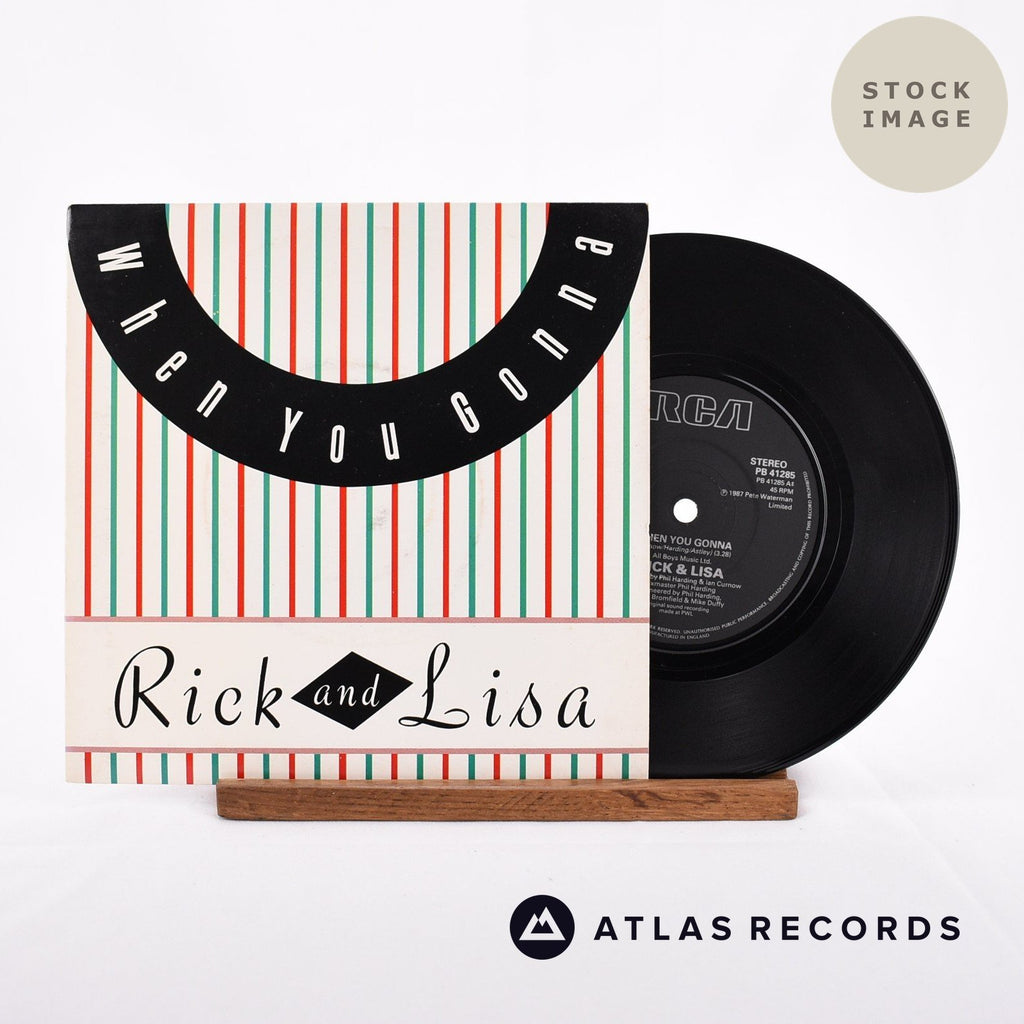Rick Astley When You Gonna Vinyl Record - Sleeve & Record Side-By-Side