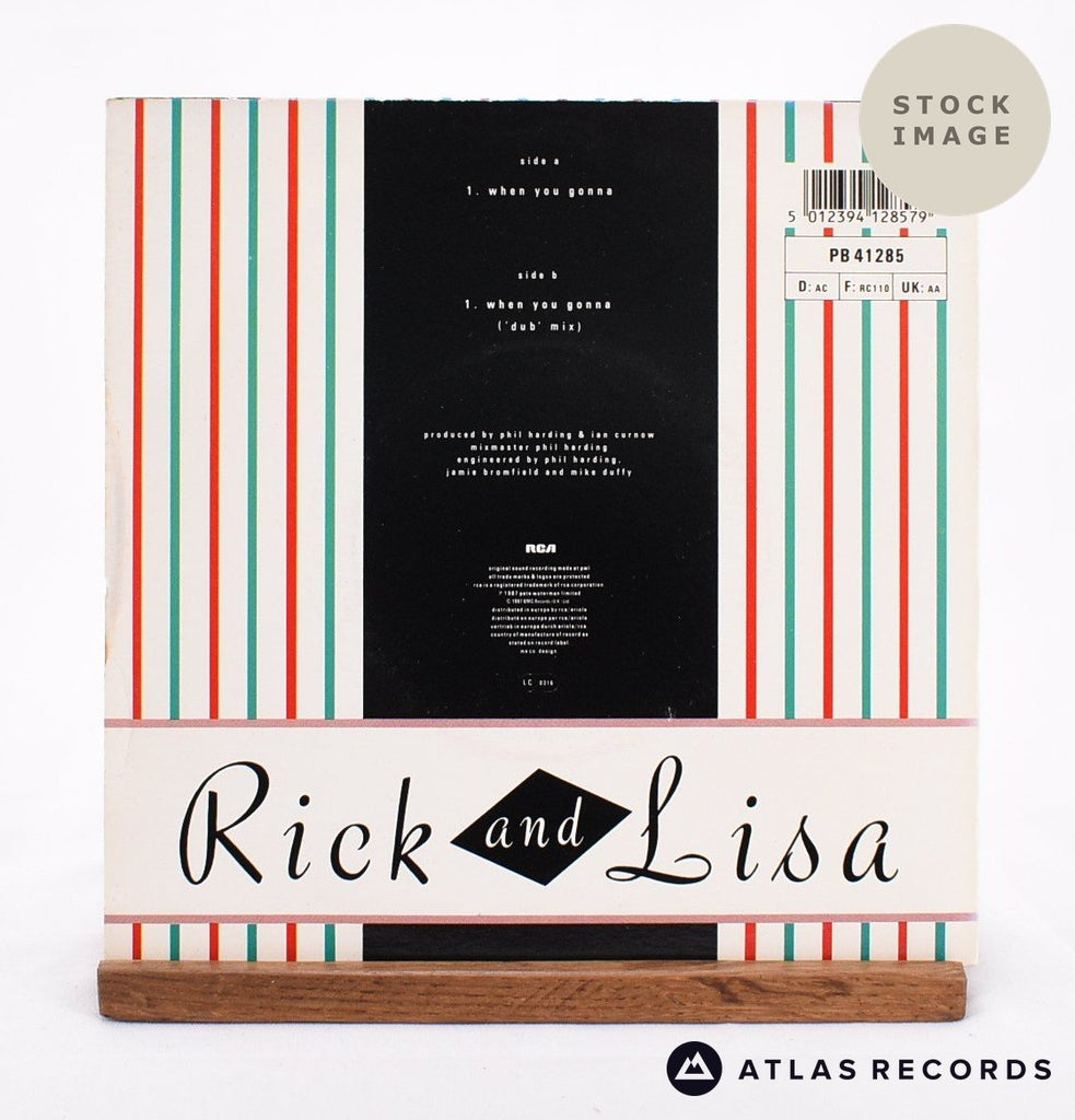 Rick Astley When You Gonna Vinyl Record - Reverse Of Sleeve