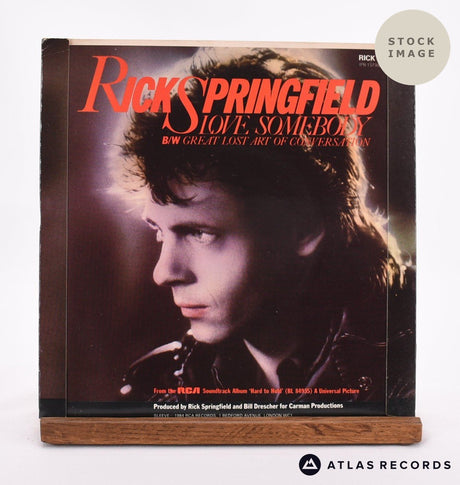 Rick Springfield Love Somebody Vinyl Record - Reverse Of Sleeve