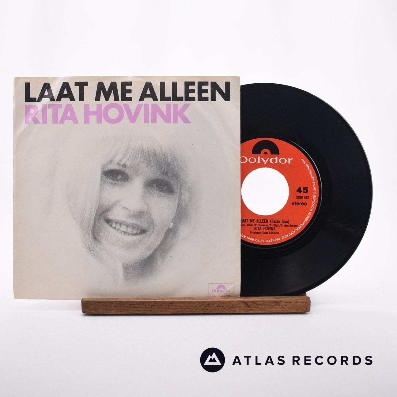 Rita Hovink Laat Me Alleen 7" Vinyl Record - Front Cover & Record