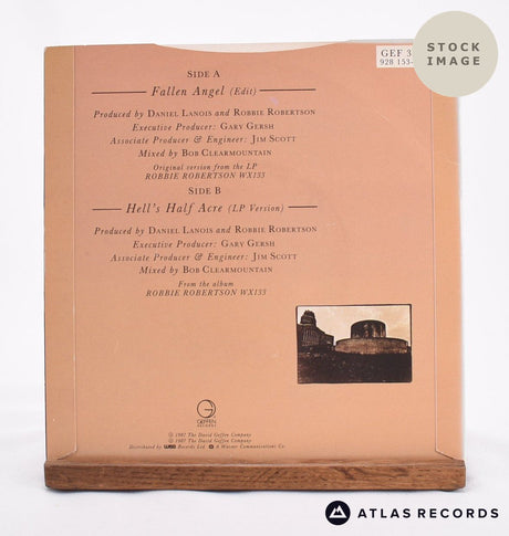 Robbie Robertson Fallen Angel 7" Vinyl Record - Reverse Of Sleeve