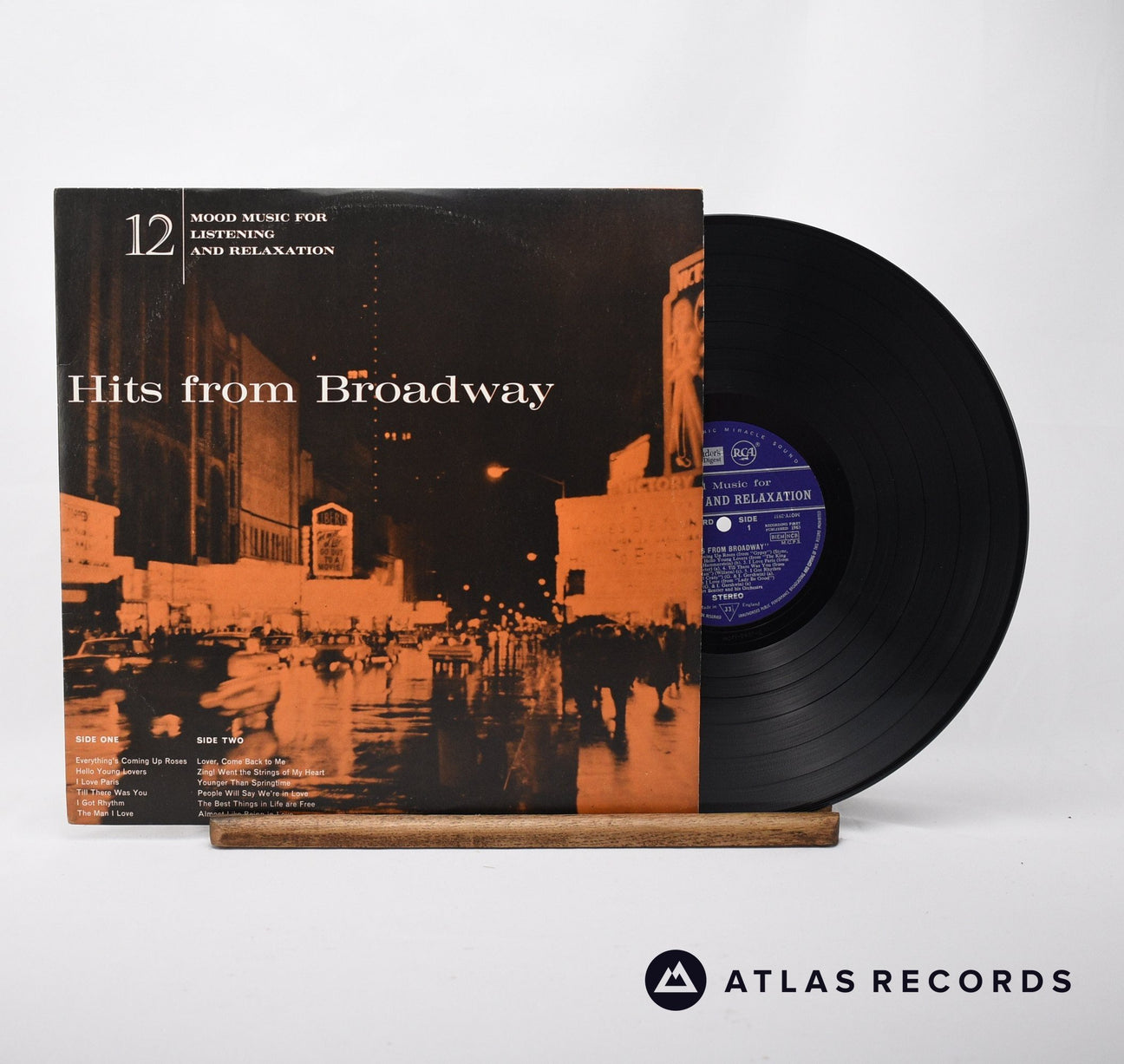 Robert Bentley And His Orchestra Hits From Broadway LP Vinyl Record - Front Cover & Record