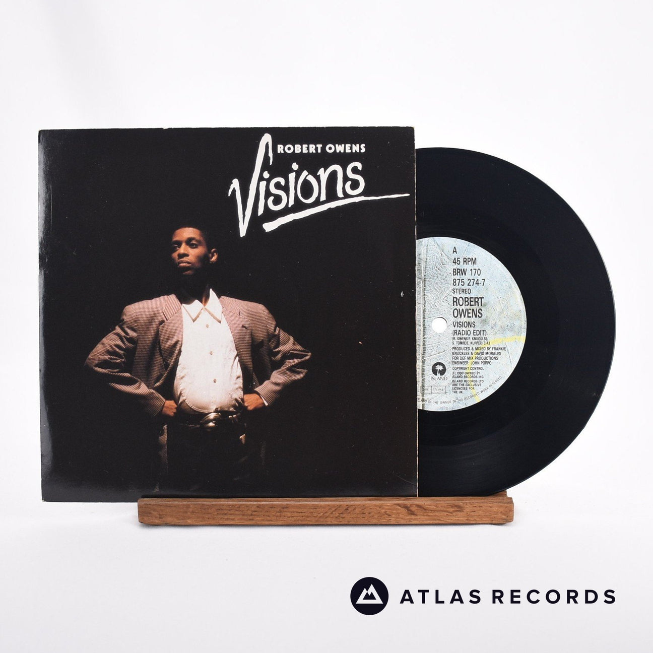 Robert Owens Visions 7" Vinyl Record - Front Cover & Record