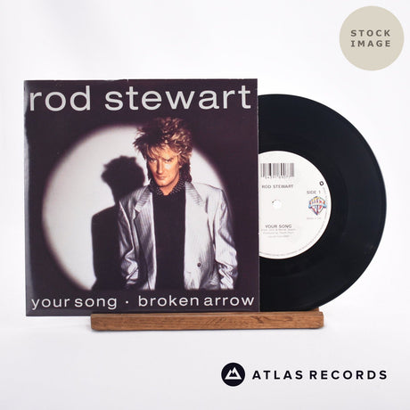 Rod Stewart Your Song 7" Vinyl Record - Sleeve & Record Side-By-Side