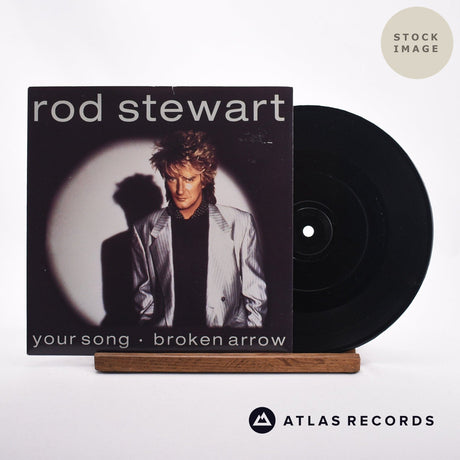 Rod Stewart Your Song 7" Vinyl Record - Sleeve & Record Side-By-Side