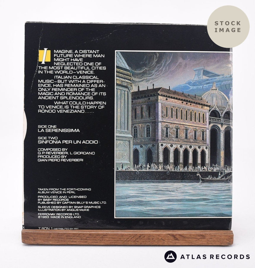 Rondò Veneziano La Serenissima 7" Vinyl Record - Reverse Of Sleeve