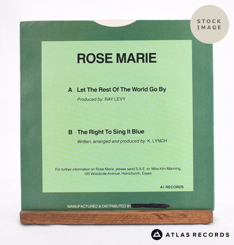 Rose Marie Let The Rest Of The World Go By 7" Vinyl Record - Reverse Of Sleeve