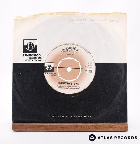 Rosetta Stone Sunshine Of Your Love 7" Vinyl Record - In Sleeve