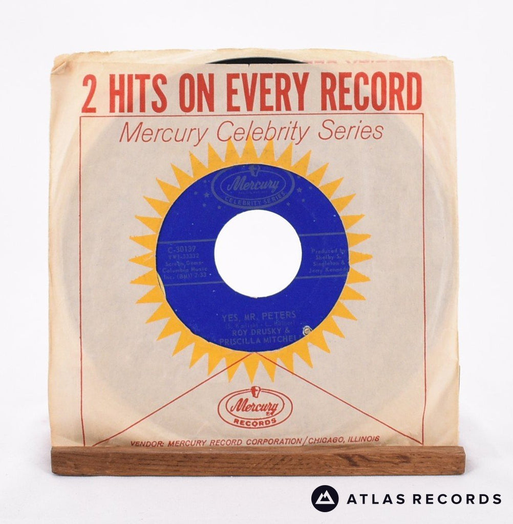 Roy Drusky Yes, Mr. Peters 7" Vinyl Record - In Sleeve
