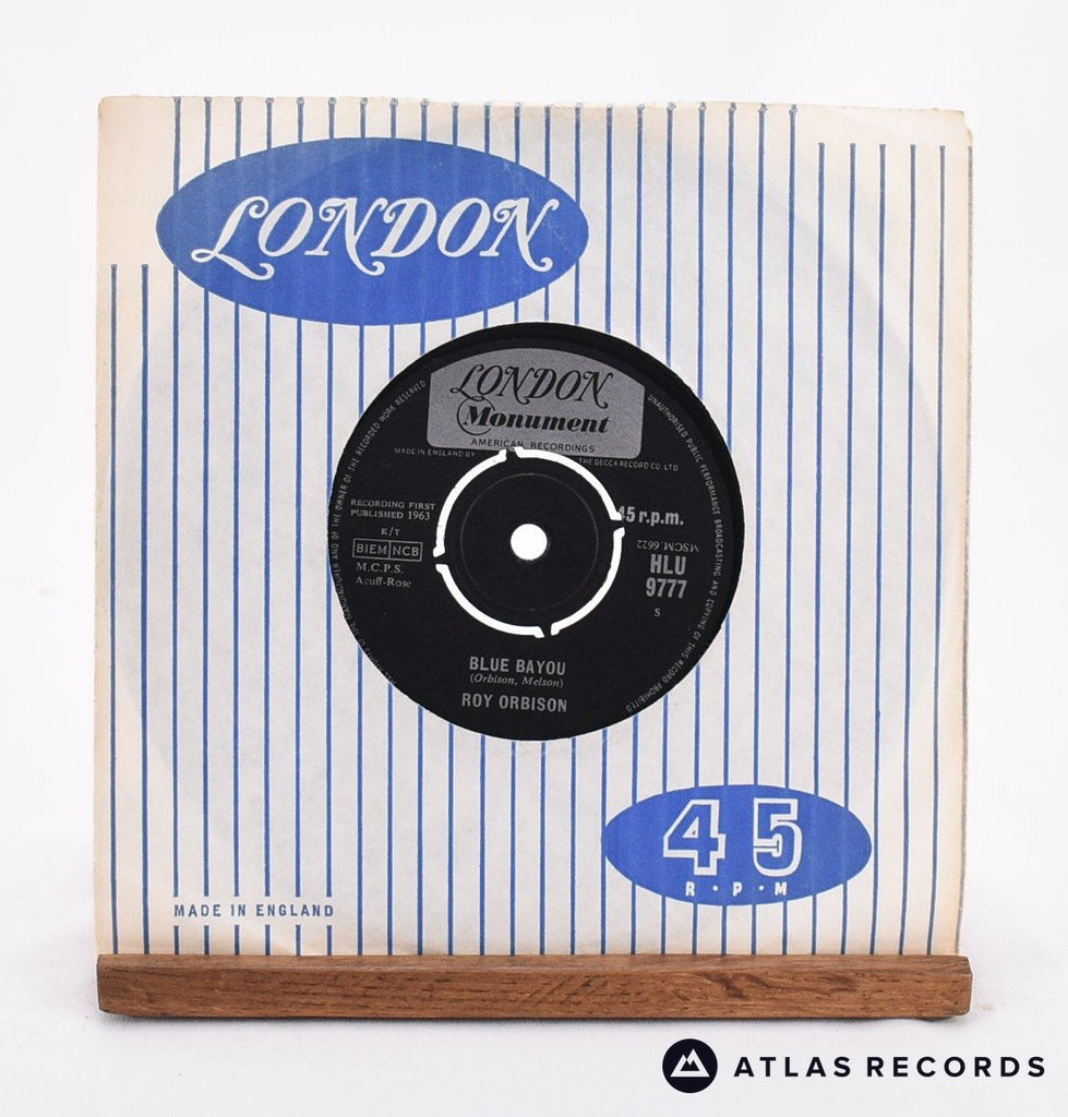 Roy Orbison Blue Bayou / Mean Woman Blues 7" Vinyl Record - In Sleeve