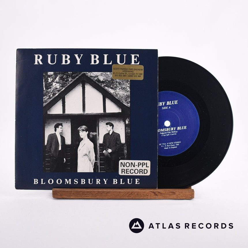 Ruby Blue Bloomsbury Blue 7" Vinyl Record - Front Cover & Record