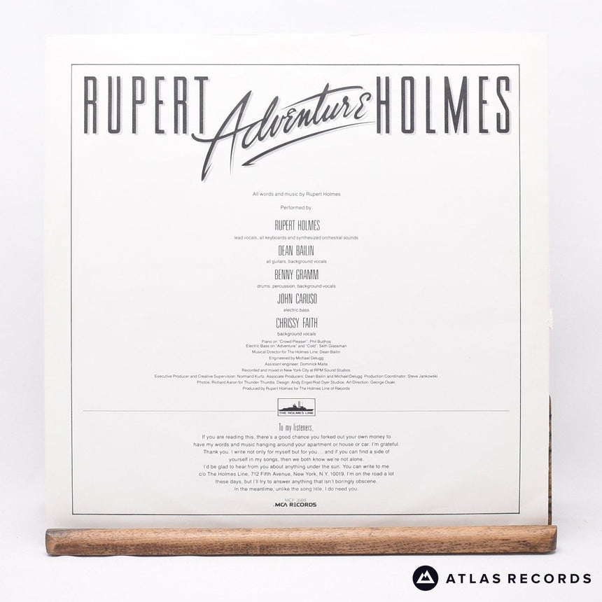 Rupert Holmes - Adventure - LP Vinyl Record - VG+/VG+