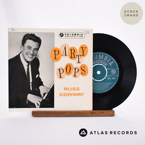 Russ Conway Party Pops 1958 Vinyl Record - Sleeve & Record Side-By-Side