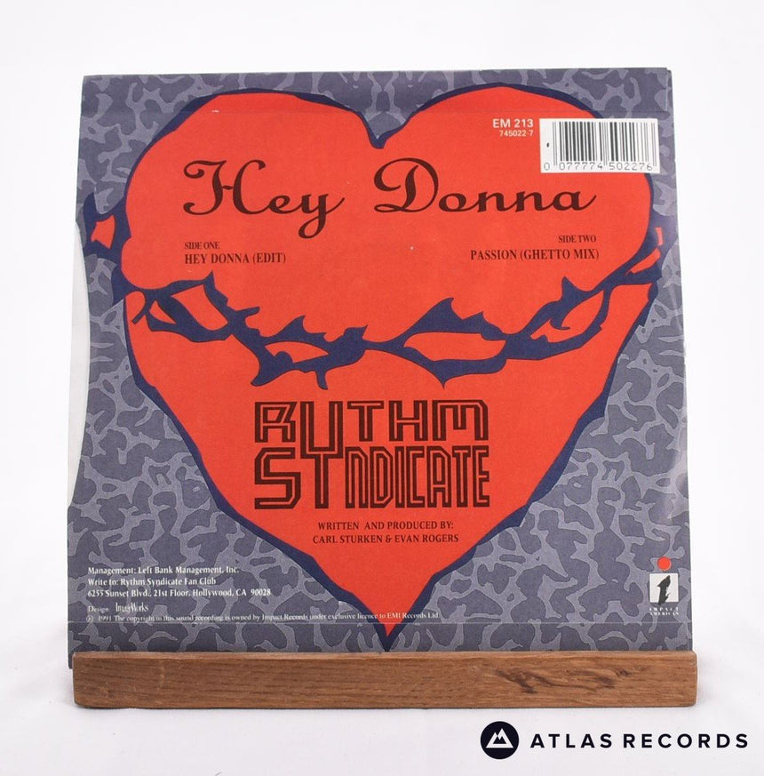 Rythm Syndicate - Hey Donna - 7" Vinyl Record - NM/EX