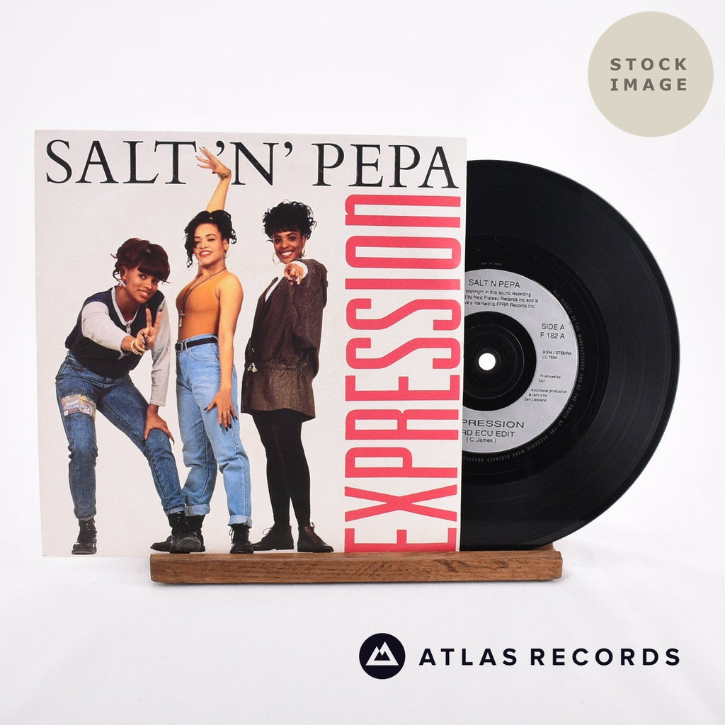 Salt 'N' Pepa Expression Vinyl Record - Sleeve & Record Side-By-Side