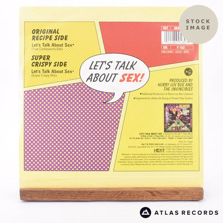 Salt 'N' Pepa Let's Talk About Sex 7" Vinyl Record - Reverse Of Sleeve