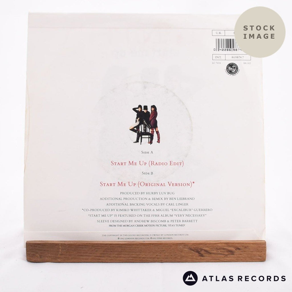 Salt 'N' Pepa Start Me Up Vinyl Record - Reverse Of Sleeve