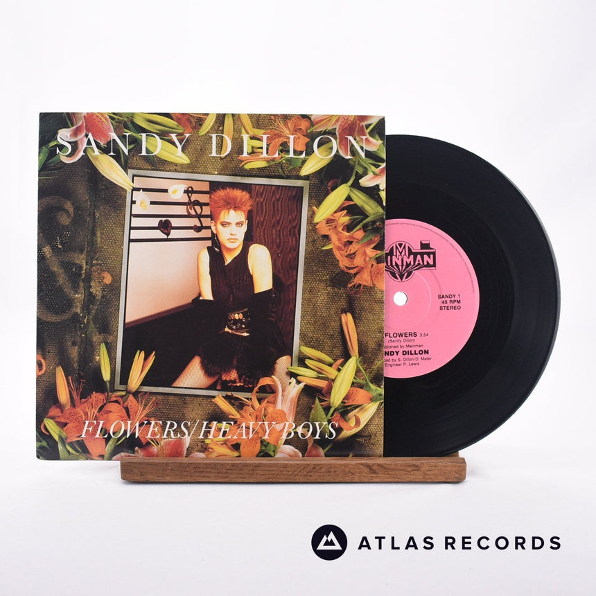 Sandy Dillon Flowers 7" Vinyl Record - Front Cover & Record