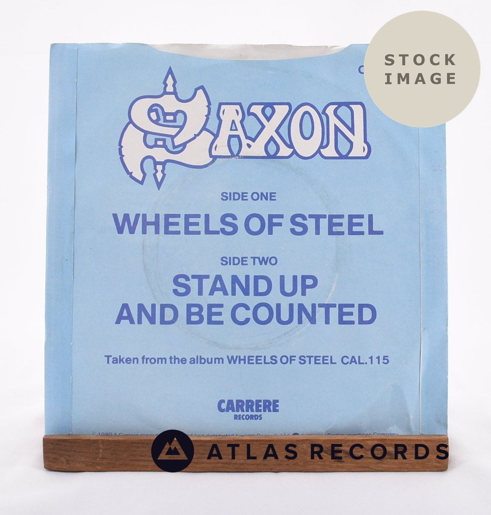 Saxon Wheels Of Steel Vinyl Record - Reverse Of Sleeve