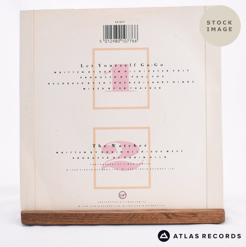 Scarlett & Black Let Yourself Go-Go 7" Vinyl Record - Reverse Of Sleeve