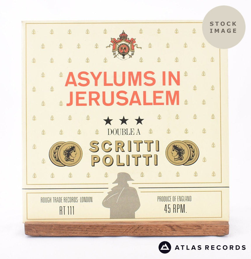 Scritti Politti Asylums In Jerusalem 7" Vinyl Record - Reverse Of Sleeve