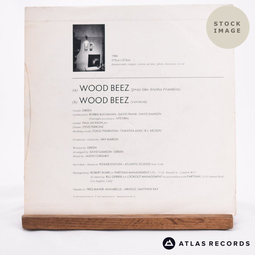 Scritti Politti Wood Beez 7" Vinyl Record - Reverse Of Sleeve