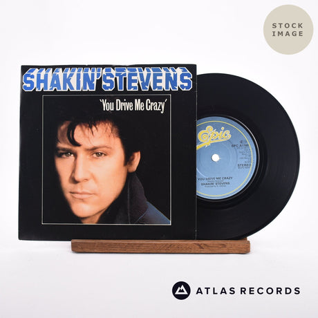 Shakin' Stevens You Drive Me Crazy 7" Vinyl Record - Sleeve & Record Side-By-Side