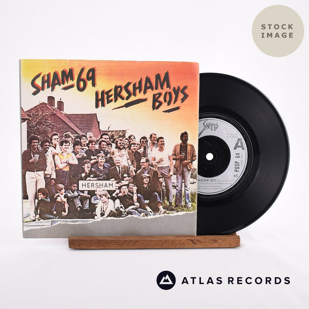 Sham 69 Hersham Boys Vinyl Record - Sleeve & Record Side-By-Side