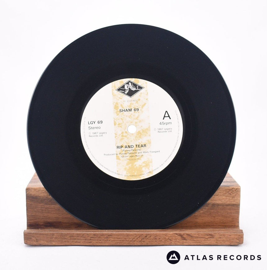 Sham 69 - Rip And Tear - 7" Vinyl Record - EX/EX