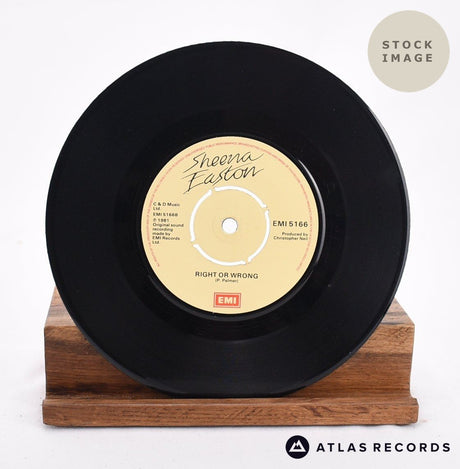Sheena Easton When He Shines Vinyl Record - Record B Side