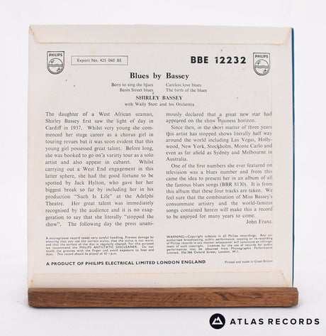 Shirley Bassey - Blues By Bassey - 7" EP Vinyl Record - EX/VG+