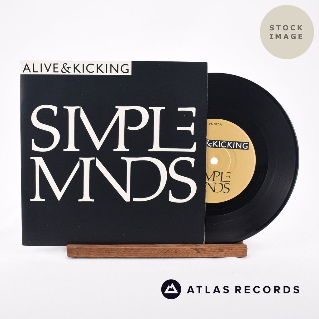 Simple Minds Alive & Kicking Vinyl Record - Sleeve & Record Side-By-Side