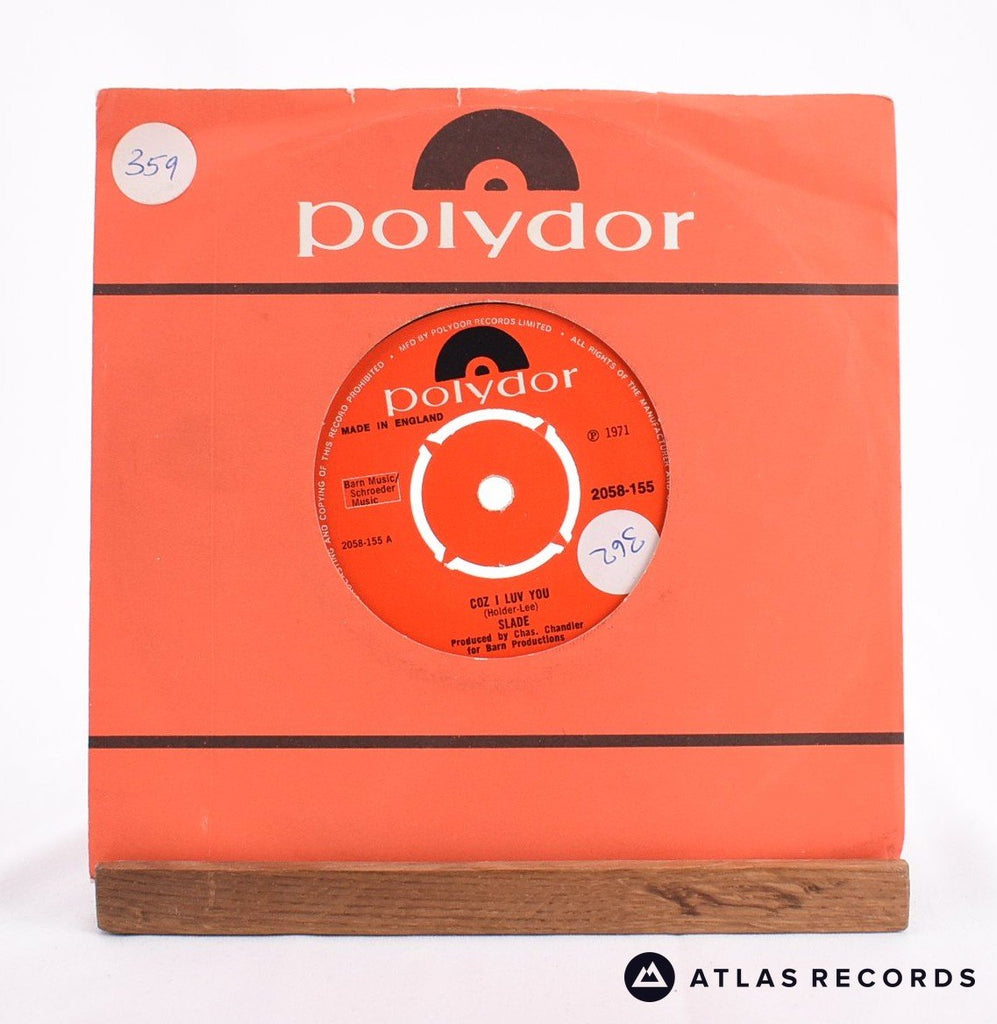 Slade Coz I Luv You 7" Vinyl Record - In Sleeve