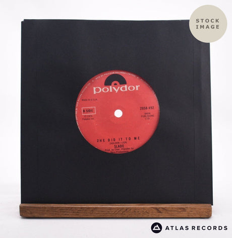 Slade The Bangin Man 7" Vinyl Record - Reverse Of Sleeve