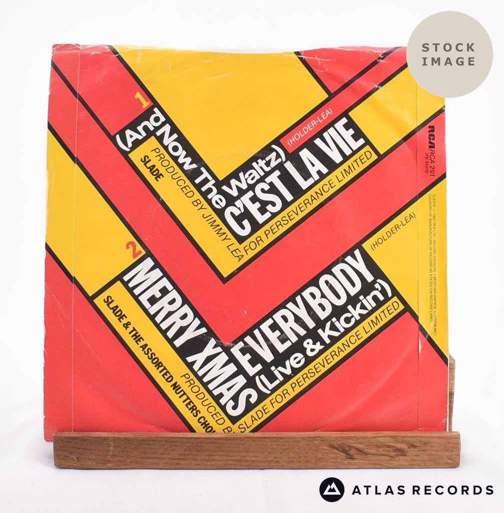 Slade (And Now - The Waltz) C'est La Vie Vinyl Record - Reverse Of Sleeve