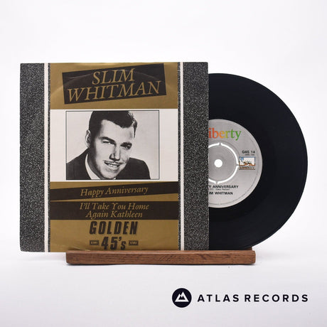 Slim Whitman Happy Anniversary 7" Vinyl Record - Front Cover & Record
